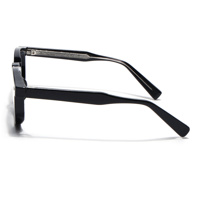 Obsidian | Voyage Shine Black Wayfarer Eyeglasses for Men & Women (99305FMG8181)