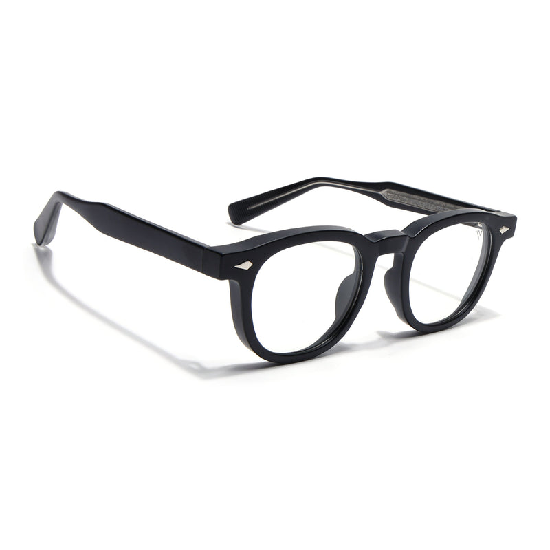 Obsidian | Voyage Matt Black Wayfarer Eyeglasses for Men & Women (99305FMG8182)