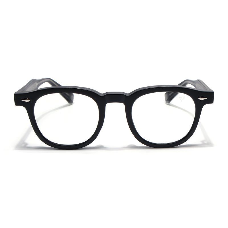 Obsidian | Voyage Matt Black Wayfarer Eyeglasses for Men & Women (99305FMG8182)