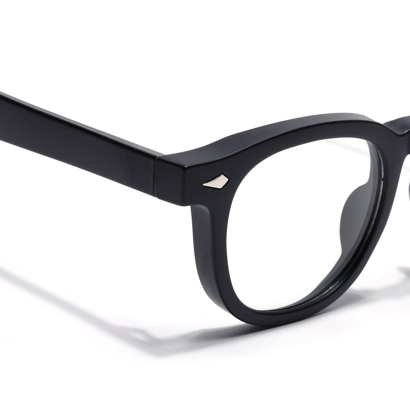 Obsidian | Voyage Matt Black Wayfarer Eyeglasses for Men & Women (99305FMG8182)