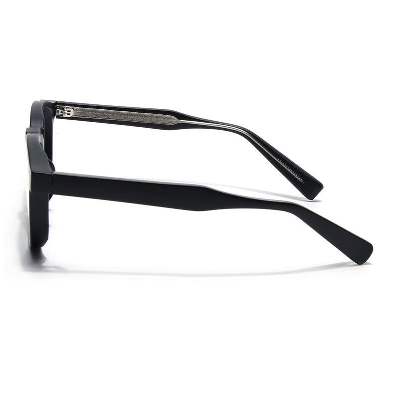 Obsidian | Voyage Matt Black Wayfarer Eyeglasses for Men & Women (99305FMG8182)