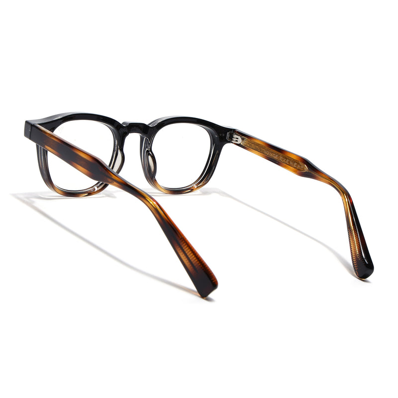 Obsidian | Voyage Black & Brown Wayfarer Eyeglasses for Men & Women (99305FMG8183)