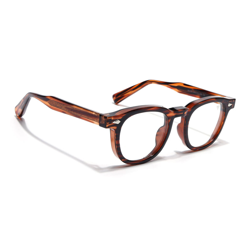 Obsidian | Voyage Demi Brown Wayfarer Eyeglasses for Men & Women (99305FMG8185)