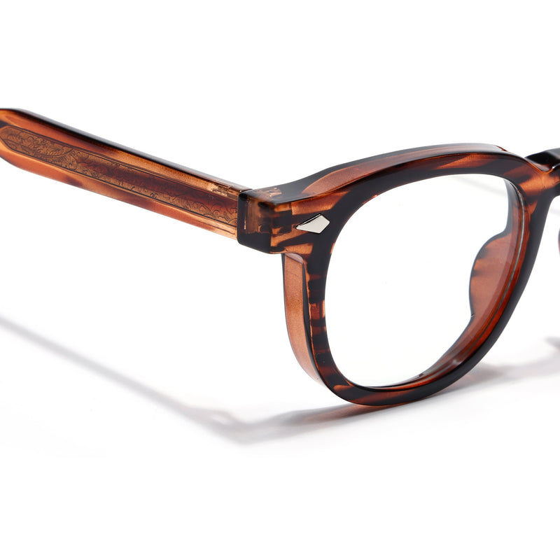 Obsidian | Voyage Demi Brown Wayfarer Eyeglasses for Men & Women (99305FMG8185)