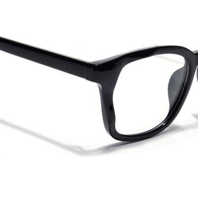 Obsidian | Voyage Shine Black Wayfarer Eyeglasses for Men & Women (99312FMG8187)