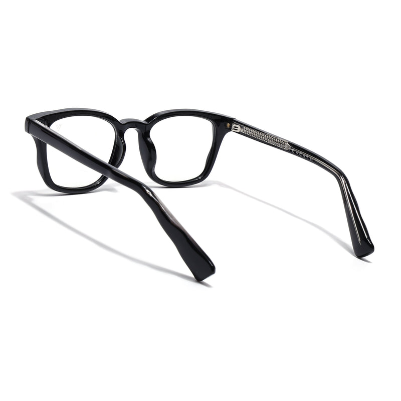 Obsidian | Voyage Shine Black Wayfarer Eyeglasses for Men & Women (99312FMG8187)