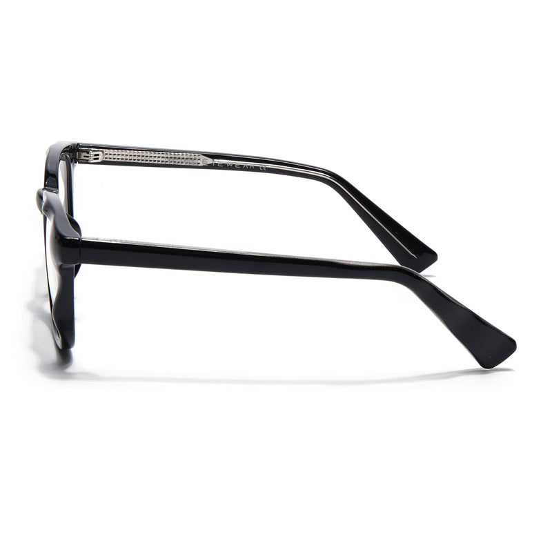 Obsidian | Voyage Shine Black Wayfarer Eyeglasses for Men & Women (99312FMG8187)