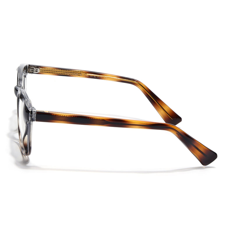 Obsidian | Voyage Demi Brown Wayfarer Eyeglasses for Men & Women (99312FMG8188)