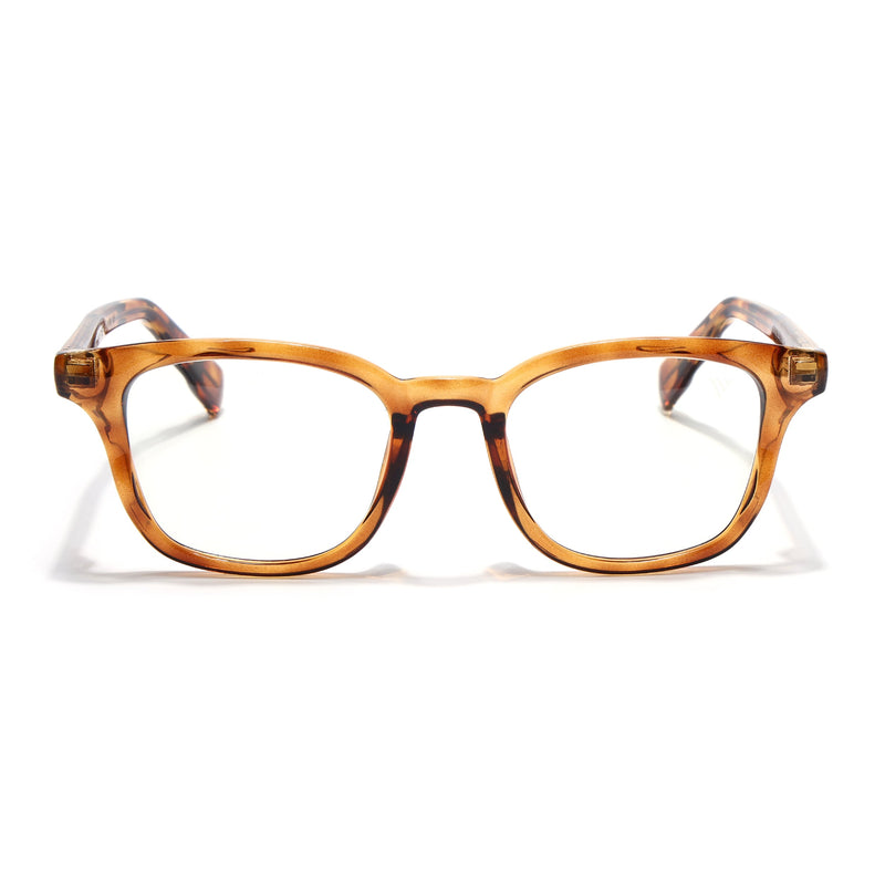 Obsidian | Voyage Orange Wayfarer Eyeglasses for Men & Women (99312FMG8189)