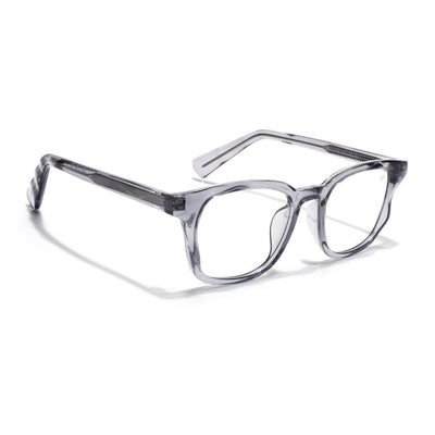 Obsidian | Voyage Grey Wayfarer Eyeglasses for Men & Women (99312FMG8190)