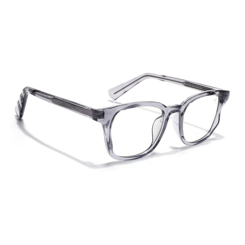 Obsidian | Voyage Grey Wayfarer Eyeglasses for Men & Women (99312FMG8190)