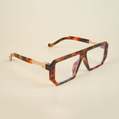 Voyage Goat Demi Brown Wayfarer Eyeglasses for Men & Women (8725MG4644-C4)