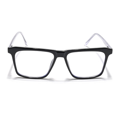 Eyejack Minimals Shine Black Square Eyeglasses for Men & Women (A02FCL1311-C1)