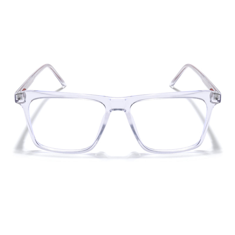 Eyejack Minimals Transparent Square Eyeglasses for Men & Women (A02FCL1313-C3)