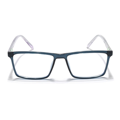 Eyejack Minimals Sea Green Rectangle Eyeglasses for Men & Women (A04FCL1330-C6)