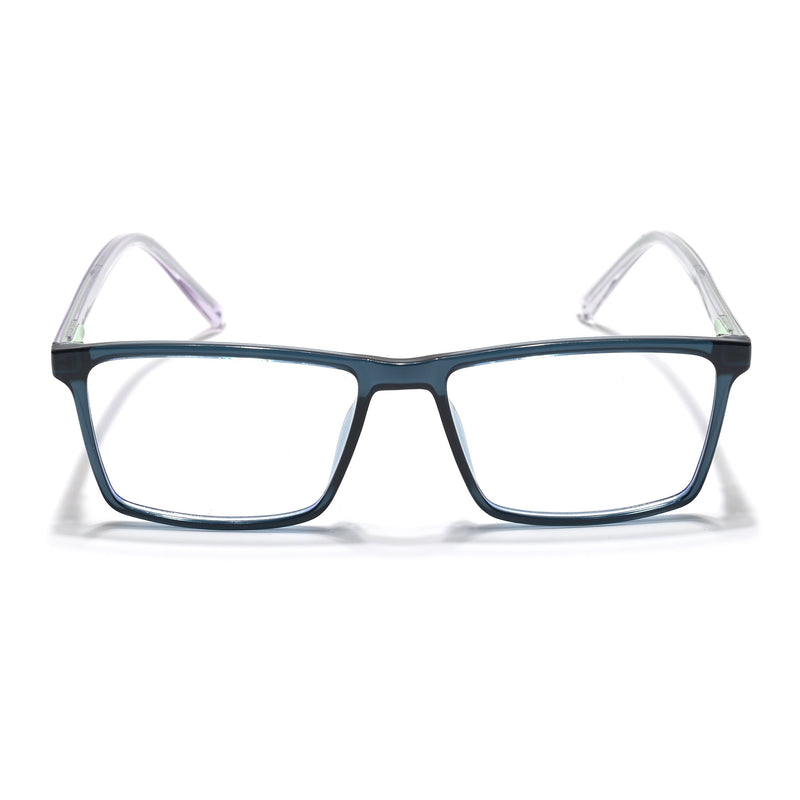 Eyejack Minimals Sea Green Rectangle Eyeglasses for Men & Women (A04FCL1330-C6)