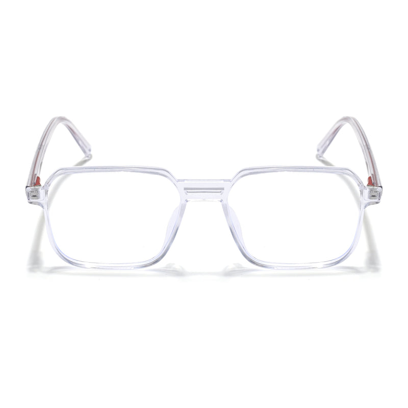 Eyejack Minimals Transparent Square Eyeglasses for Men & Women (A05FCL1334-C3)
