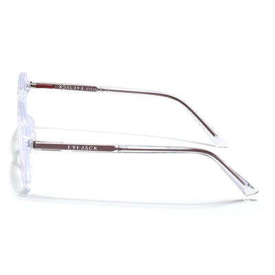Eyejack Minimals Transparent Square Eyeglasses for Men & Women (A05FCL1334-C3)