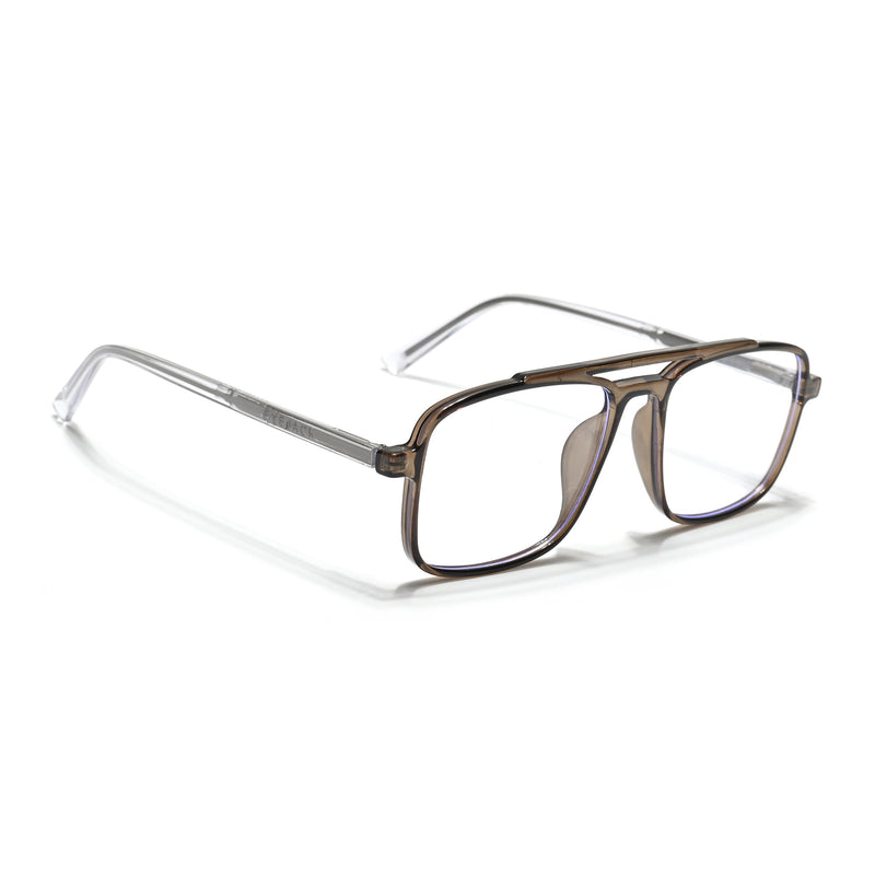 Eyejack Minimals Brown Wayfarer Eyeglasses for Men & Women (A06FCL1345-C7)