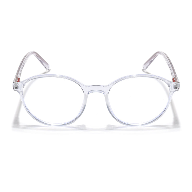 Eyejack Minimals Transparent Round Eyeglasses for Men & Women (A07FCL1348-C3)