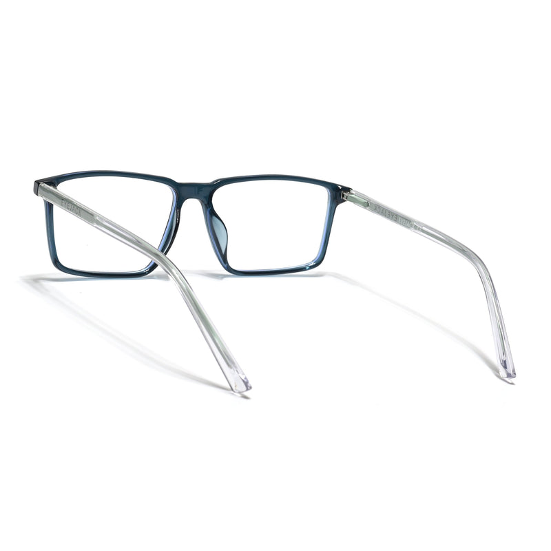 Eyejack Minimals Sea Green Rectangle Eyeglasses for Men & Women (A09FCL1365-C6)