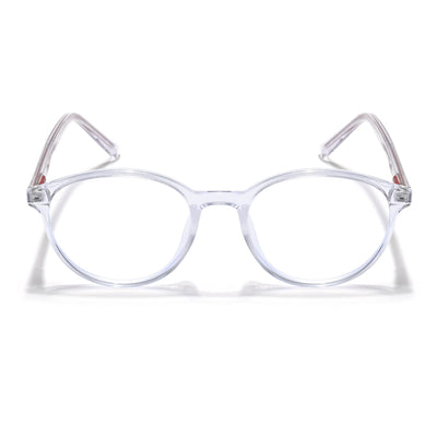 Eyejack Minimals Transparent Round Eyeglasses for Men & Women (A10FCL1369-C3)