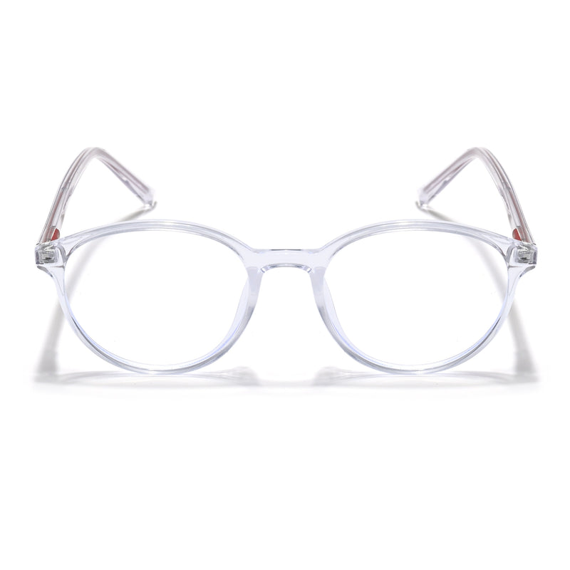Eyejack Minimals Transparent Round Eyeglasses for Men & Women (A10FCL1369-C3)