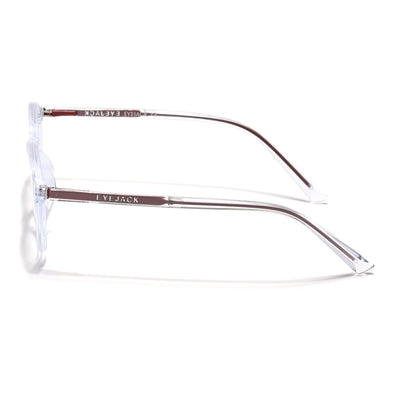 Eyejack Minimals Transparent Round Eyeglasses for Men & Women (A10FCL1369-C3)
