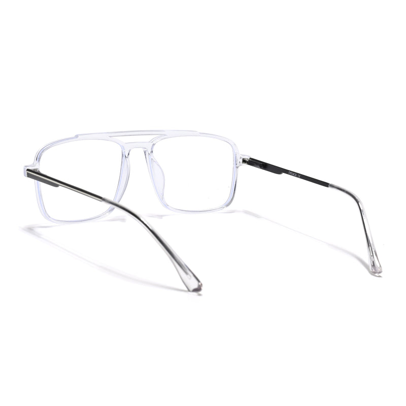 Eyejack Essentials Transparent Wayfarer Eyeglasses for Men & Women (B02FCL1383-C3)