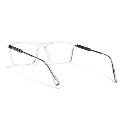Eyejack Essentials Transparent Rectangle Eyeglasses for Men & Women (B05FCL1404-C3)