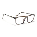 Eyejack Essentials Brown Rectangle Eyeglasses for Men & Women (B05FCL1408-C7)