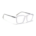 Eyejack Essentials Transparent Grey Square Eyeglasses for Men & Women (B06FCL1413-C5)