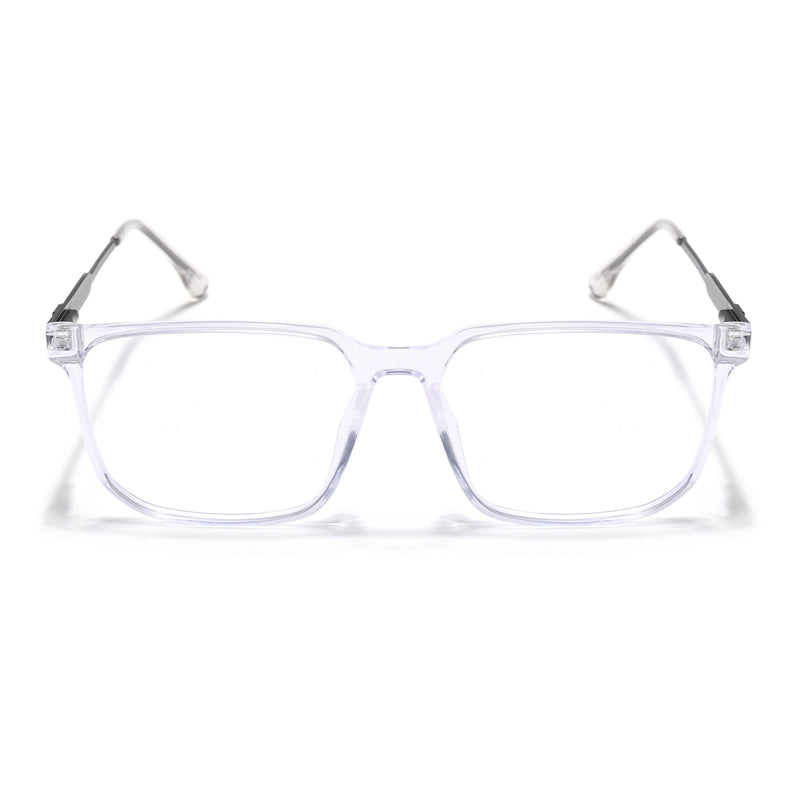 Eyejack Essentials Transparent Wayfarer Eyeglasses for Men & Women (B07FCL1418-C3)