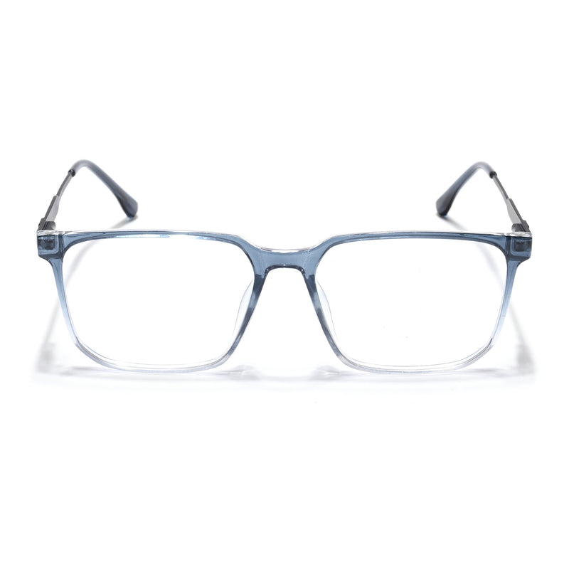 Eyejack Essentials Blue & Clear Wayfarer Eyeglasses for Men & Women (B07FCL1419-C4)