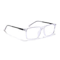Eyejack Essentials Transparent Rectangle Eyeglasses for Men & Women (B08FCL1425-C3)