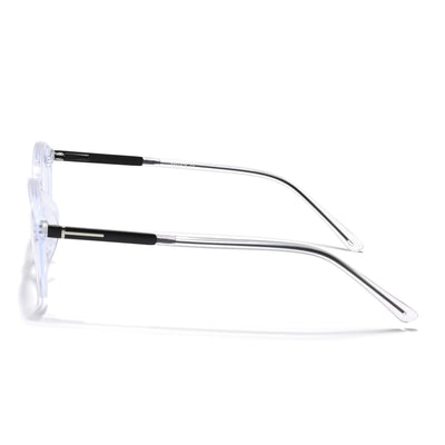 Eyejack Essentials Transparent Round Eyeglasses for Men & Women (B10FCL1439-C3)