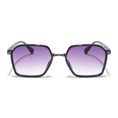 Eyejack Grey Square Sunglasses for Men & Women (B80745CL837)