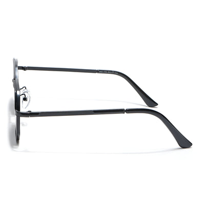 Eyejack Black Square Sunglasses for Men & Women (B80776CL882)