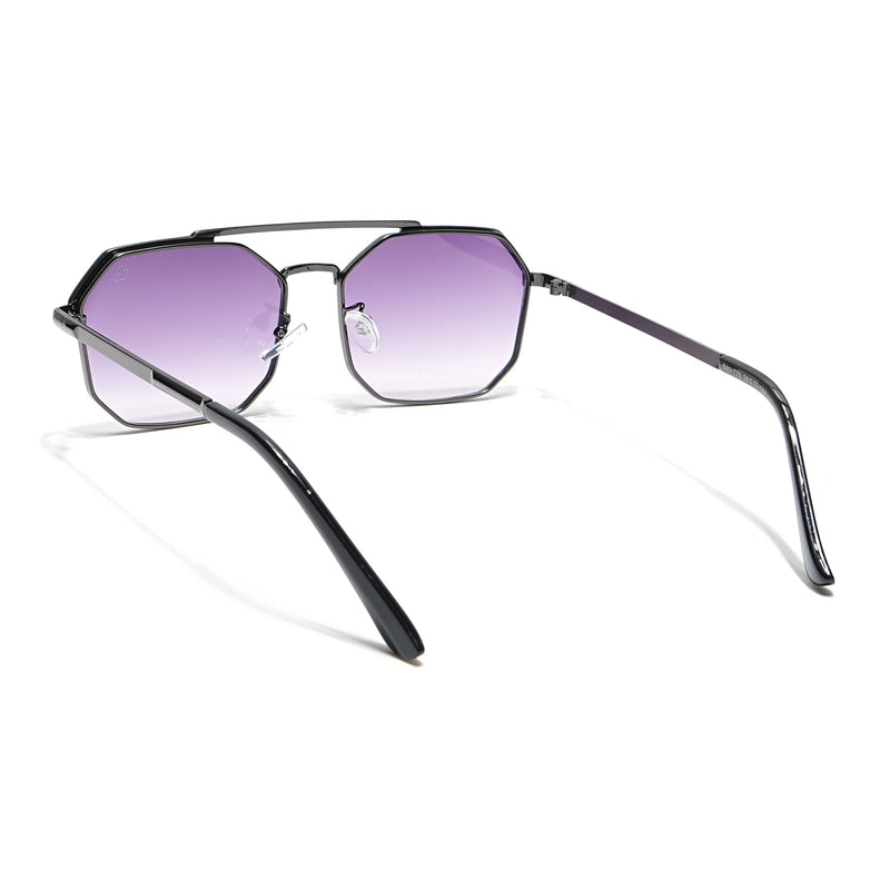 Eyejack Grey Square Sunglasses for Men & Women (B80776CL883)