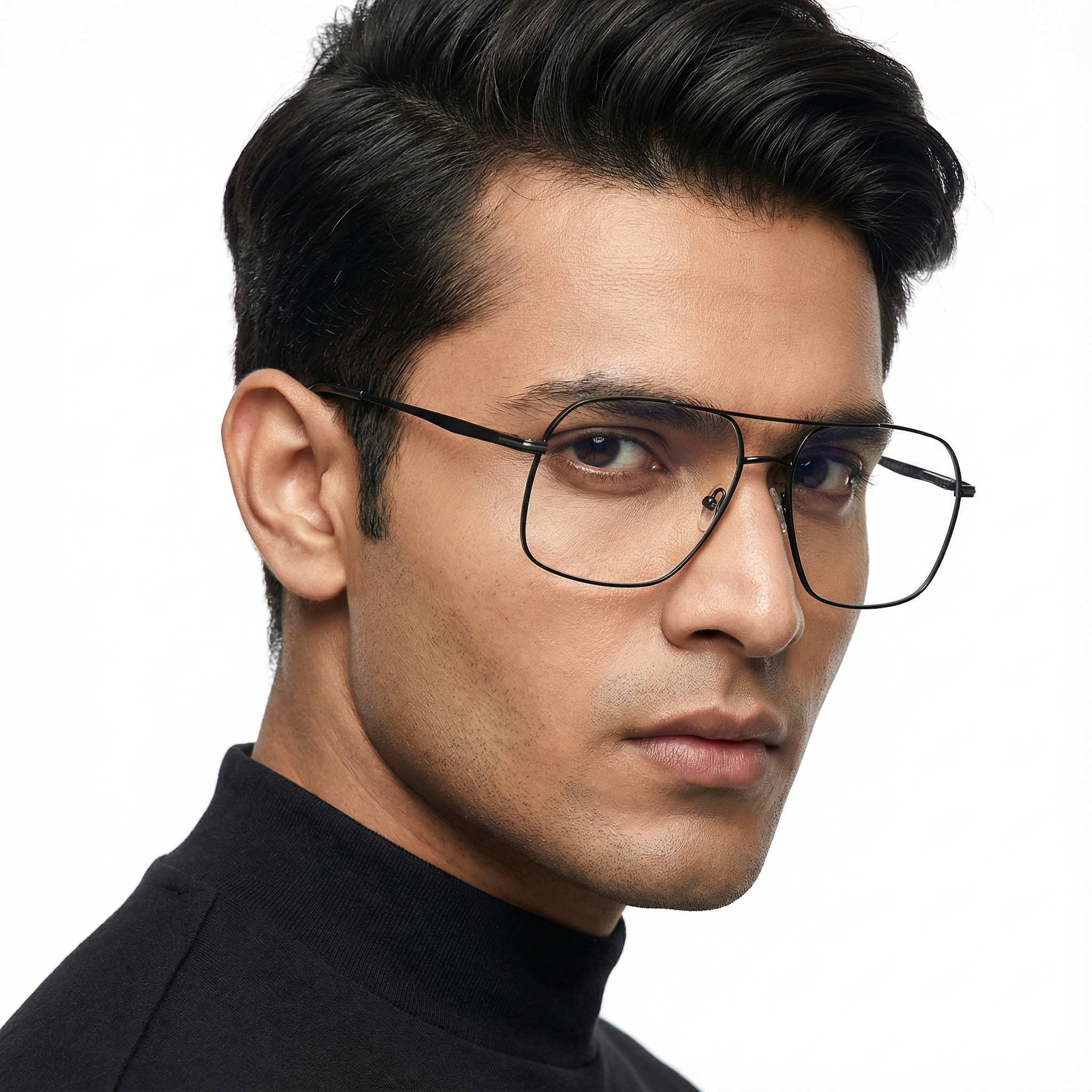 Voyage Black Wayfarer Eyeglasses for Men & Women (73013FMG7065-C1)