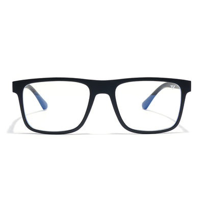 Voyage Black Wayfarer Clip-On Eyeglasses for Men & Women (CL002FMG8586)
