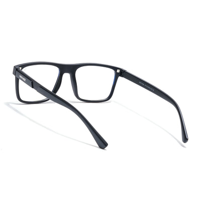 Voyage Black Wayfarer Clip-On Eyeglasses for Men & Women (CL002FMG8586)