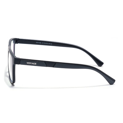 Voyage Black Wayfarer Clip-On Eyeglasses for Men & Women (CL002FMG8586)