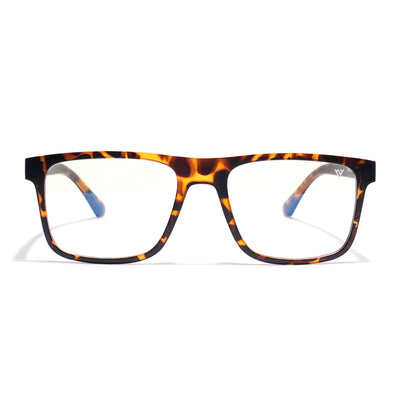Voyage Demi Brown Wayfarer Clip-On Eyeglasses for Men & Women (CL002FMG8589)