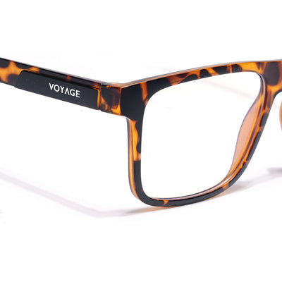 Voyage Demi Brown Wayfarer Clip-On Eyeglasses for Men & Women (CL002FMG8589)