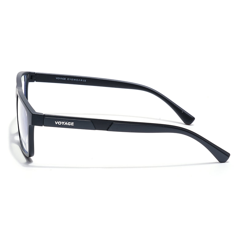 Shift | Black Rectangle Clip-On Eyeglasses for Men & Women (CL003FMG8625)