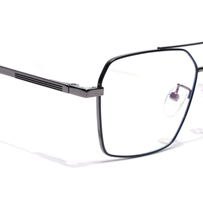 Voyage Grey Wayfarer Clip-On Eyeglasses for Men & Women (CL201FMG8603)