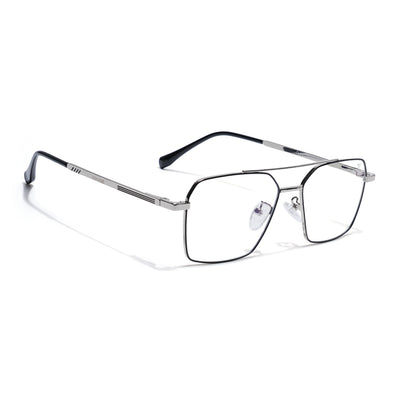 Voyage Silver Wayfarer Clip-On Eyeglasses for Men & Women (CL201FMG8604)