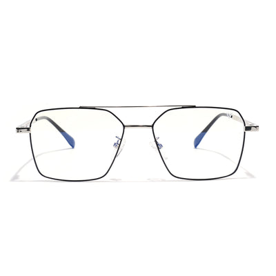 Voyage Silver Wayfarer Clip-On Eyeglasses for Men & Women (CL201FMG8604)