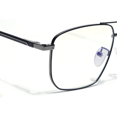 Voyage Grey Wayfarer Clip-On Eyeglasses for Men & Women (CL204FMG8599)